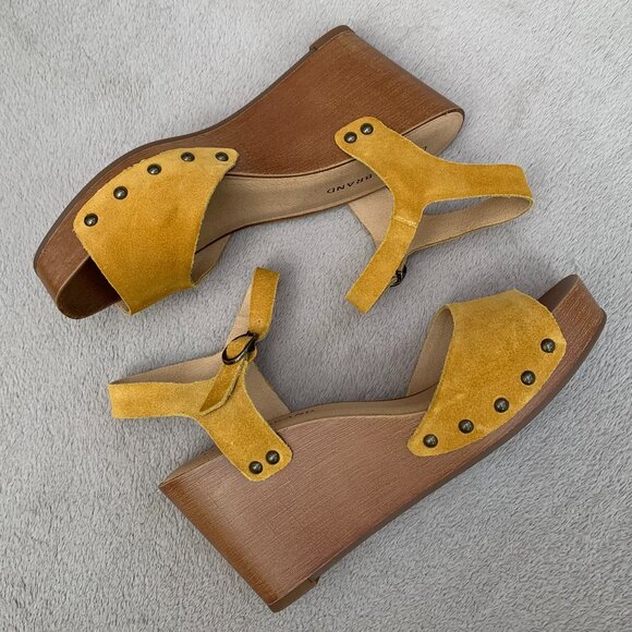 Lucky Brand Zashti Suede Platform Wedges Sz8 NWT - Picture 11 of 15